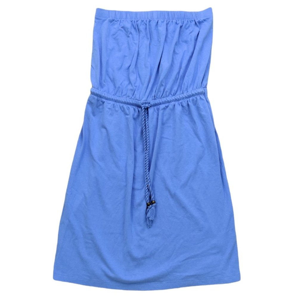 Gap Women Size M Casual Tube Dress Blue Sleeveless
